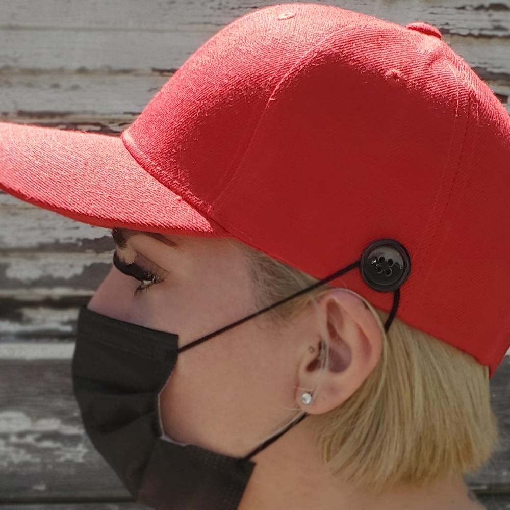 🧢Hat w/Buttons for Mask